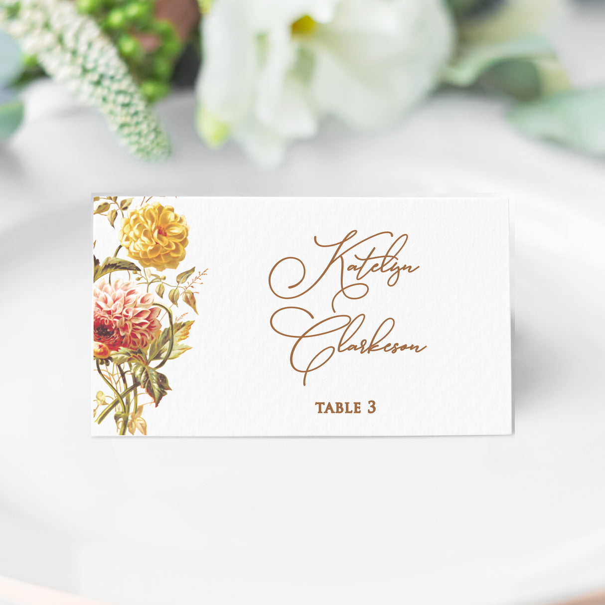 Modern Calligraphy Place Cards or Escort Cards