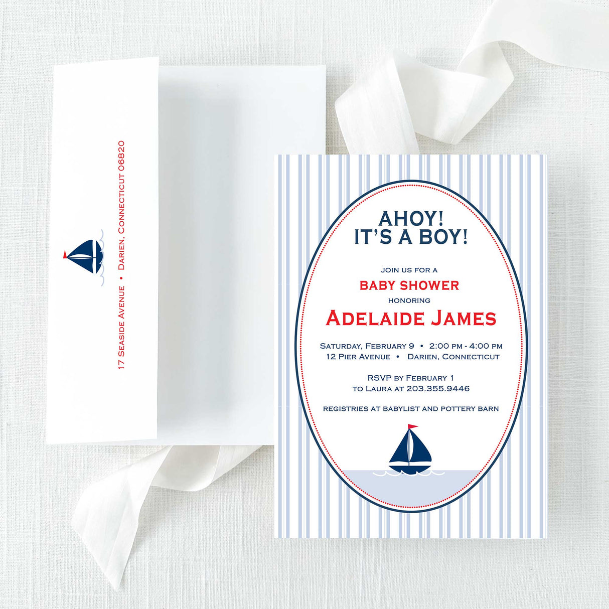 Nautical Sailboat Invitations