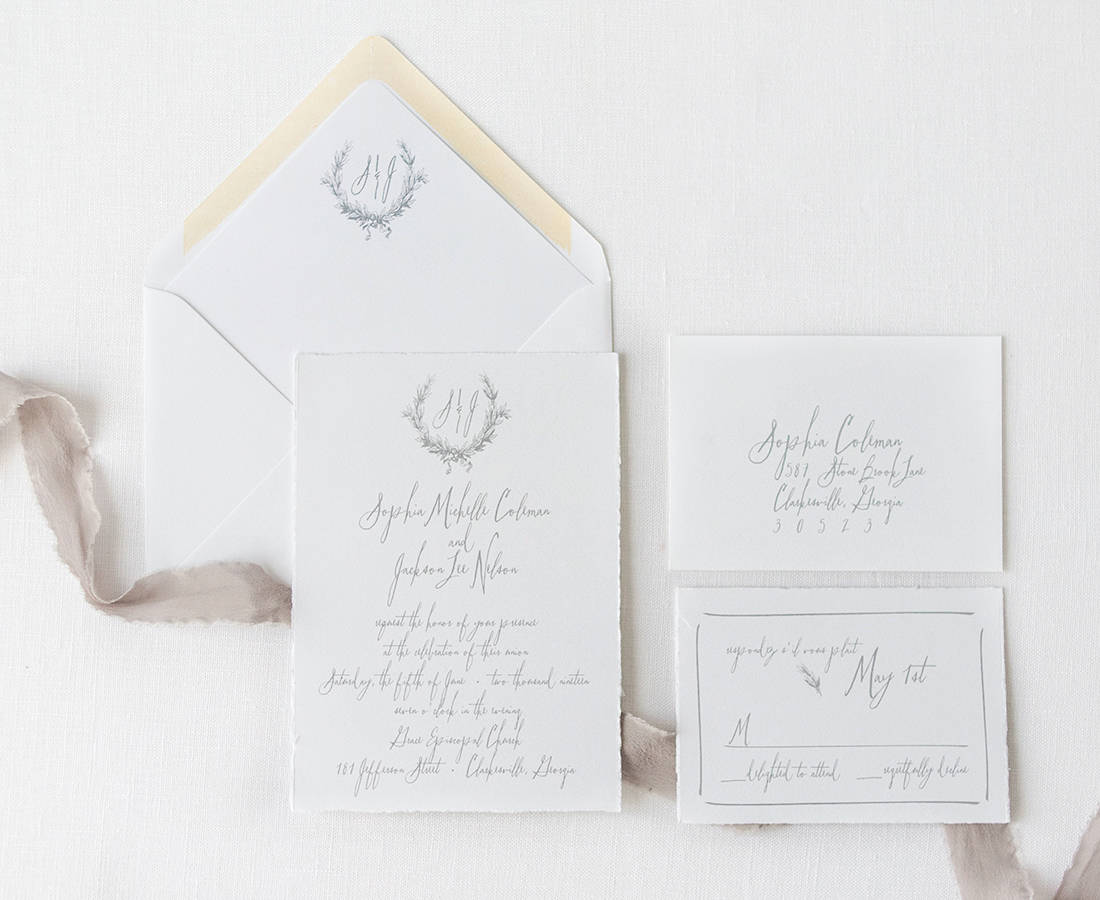 Fine Art Wedding Invitation Set