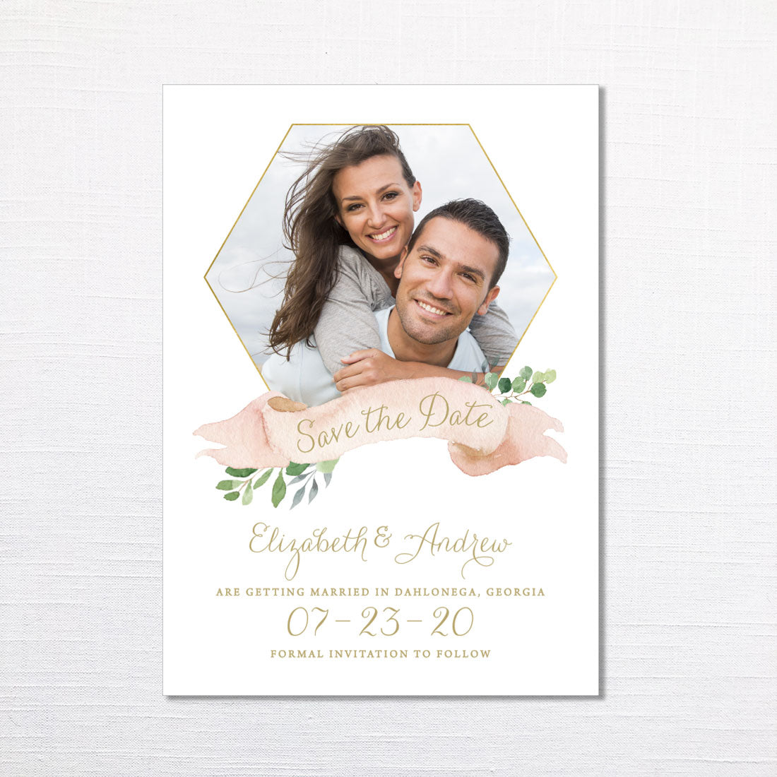 Geometric Banner Save the Date