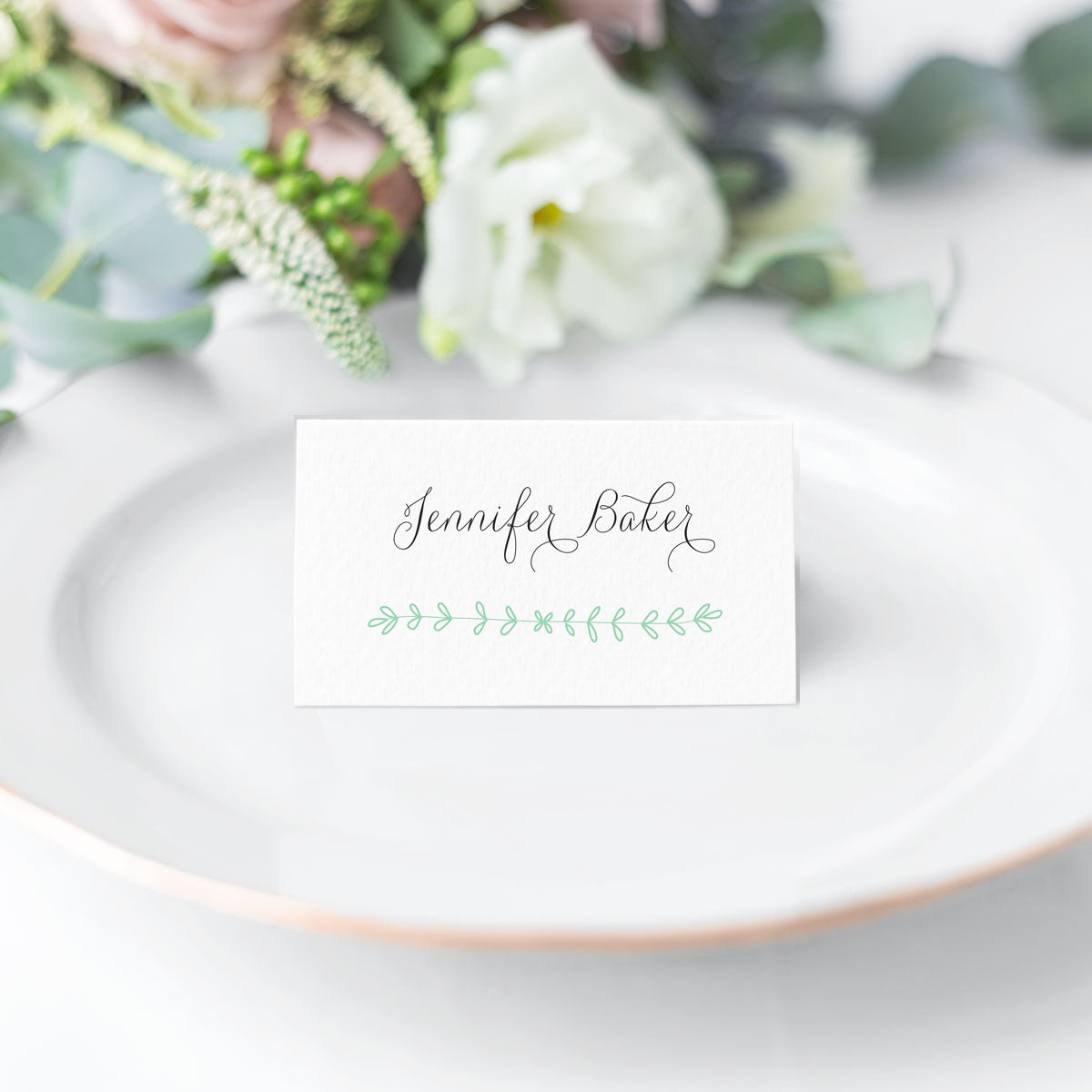 Rustic Laurel Place Cards or Escort Cards
