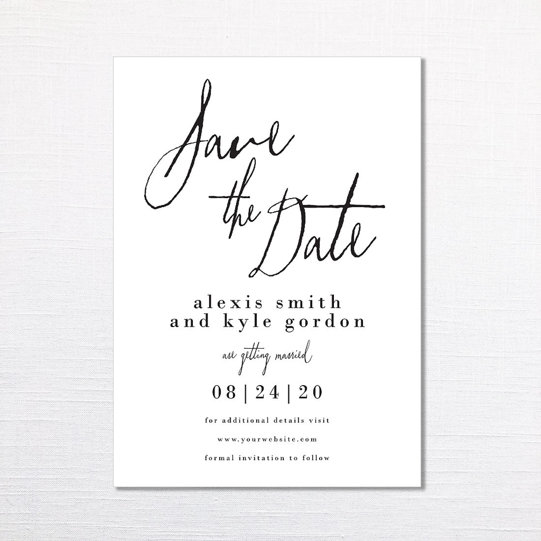 Modern Chic Save the Date