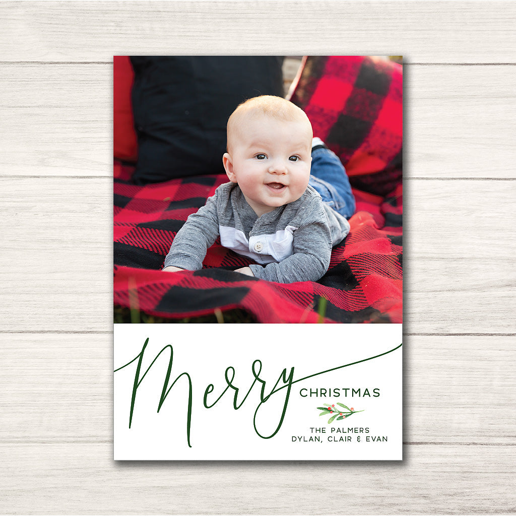 Merry Merry Christmas Holiday Cards