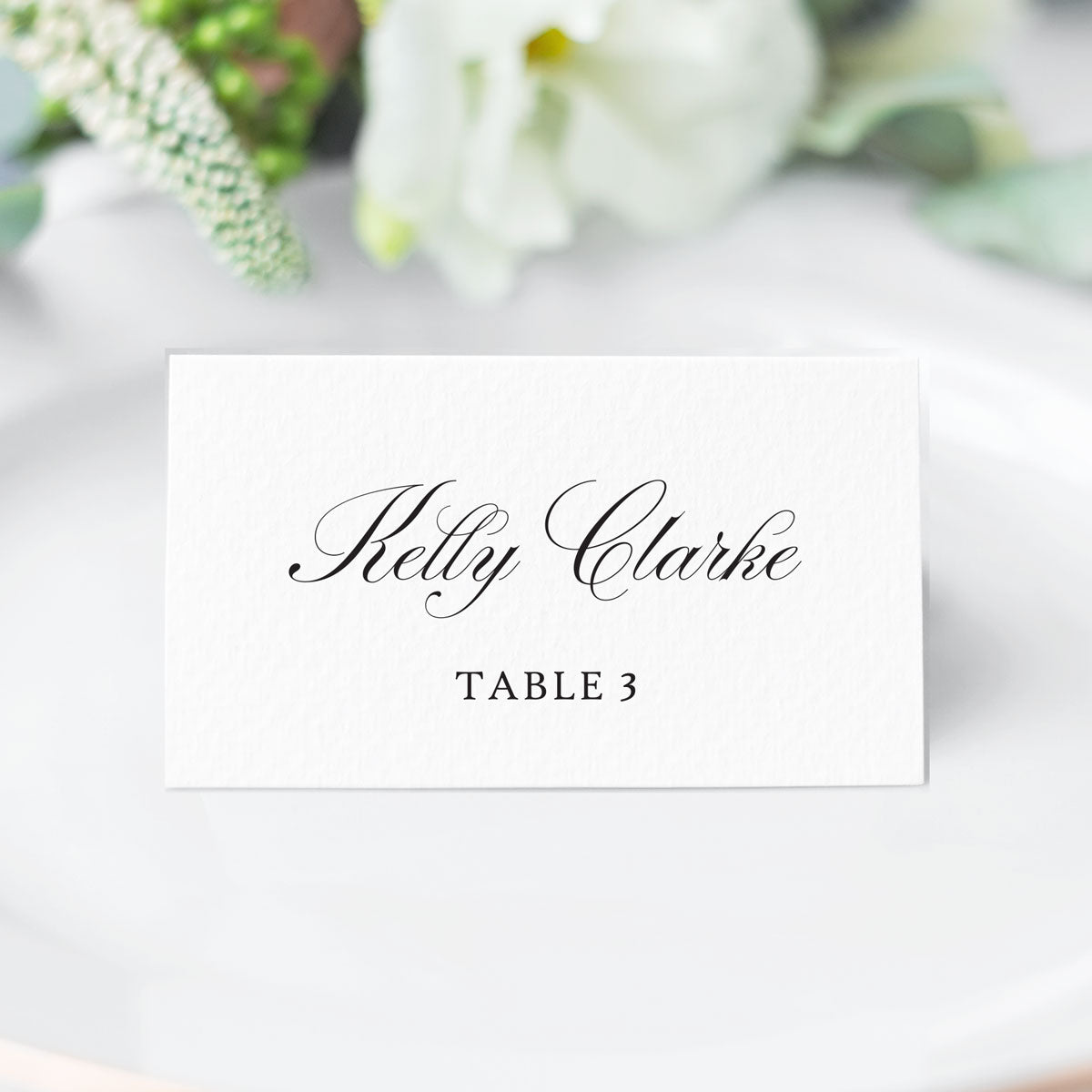 Traditional Script Place Cards or Escort Cards