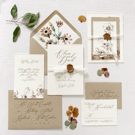 Autumn Script Wedding Collection