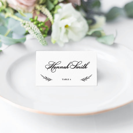Classic Wreath Place Cards or Escort Cards