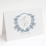 Dusty Blue Crest Note Cards