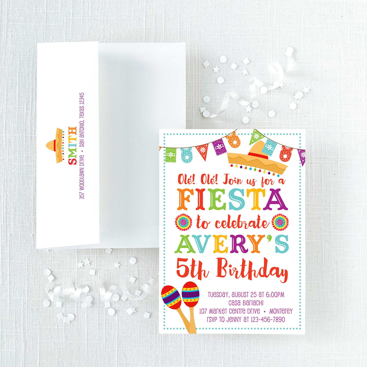 Fiesta Birthday Invitation