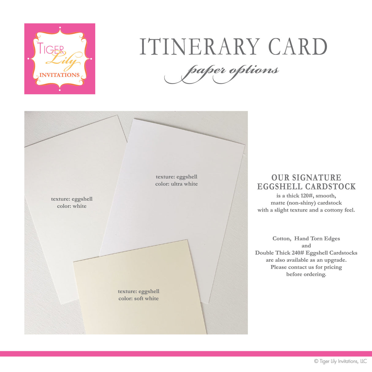 paper options showing white, ultra white, and soft white eggshell cardstock