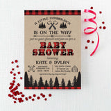 Lumberjack Baby Shower Invitation