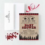 Lumberjack Baby Shower Invitation