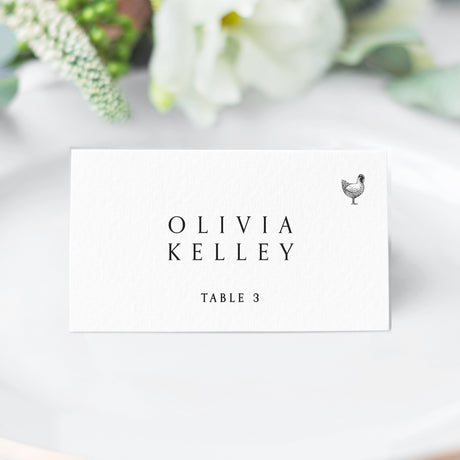 Modern Elegance Place Cards or Escort Cards