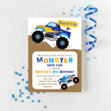 Monster Truck Birthday Invitation
