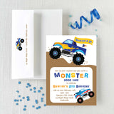 Monster Truck Birthday Invitation