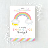 Rainbow Birthday Invitation
