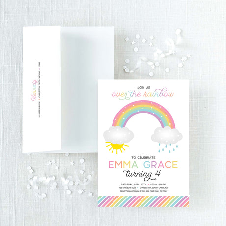Rainbow Birthday Invitation