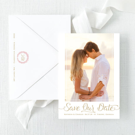 White Rose Photo Save the Date