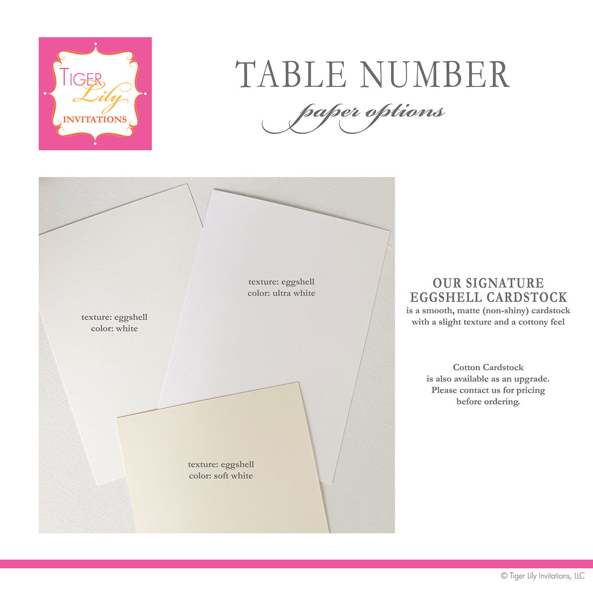 paper options showing white, ultra white, and soft white eggshell cardstock