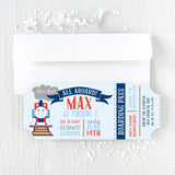 Train Birthday Invitation