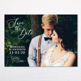 Copper Calligraphy Script Photo Save the Date