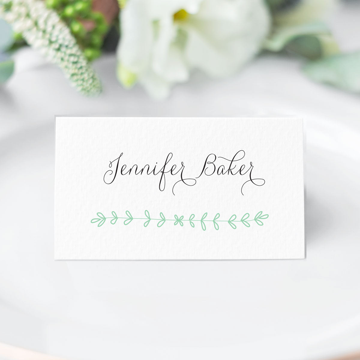 Rustic Laurel Place Cards or Escort Cards