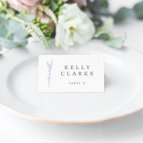 Lavender Place Cards or Escort Cards