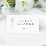 Lavender Place Cards or Escort Cards