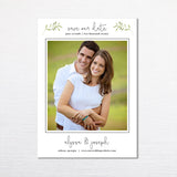 Minimal Greenery Photo Save the Date